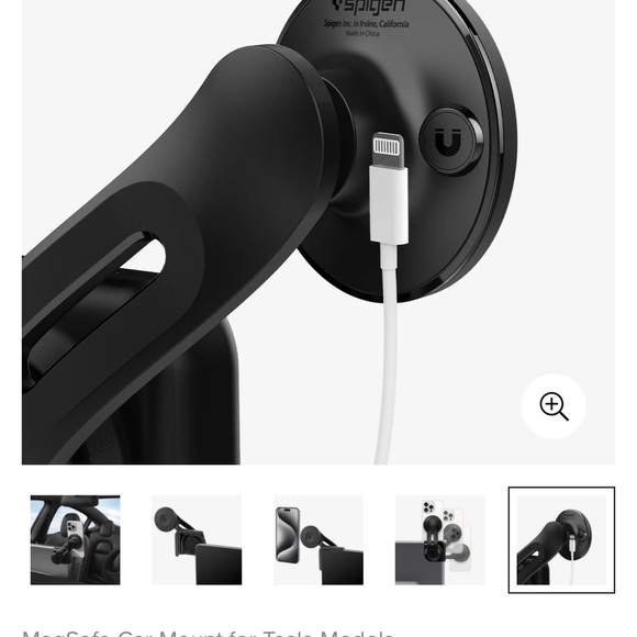 Black MagSafe Car Mount for Tesla Models - Picture 5 of 8
